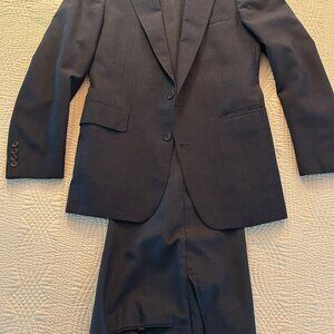 man's dark blue suit